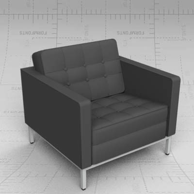 The iconic Florence Knoll lounge chair. 