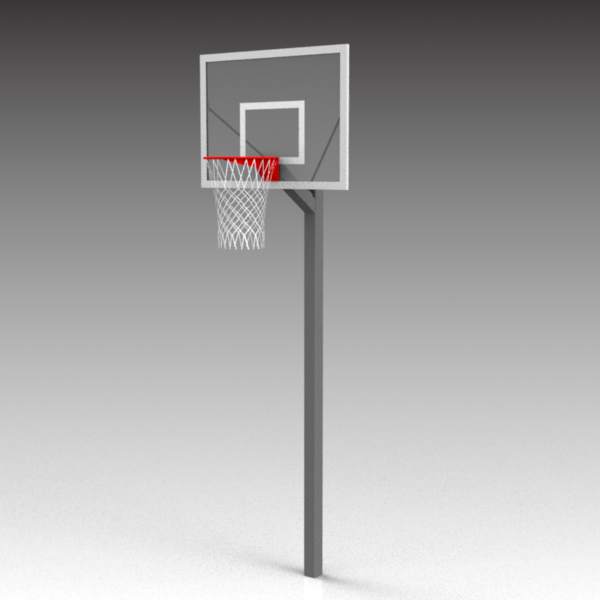 Fixed height basketball goal. 4 X 3 ft / 122 X 91 .... 