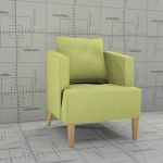 Arena armchair model # 516 from 
Morgan Furniture