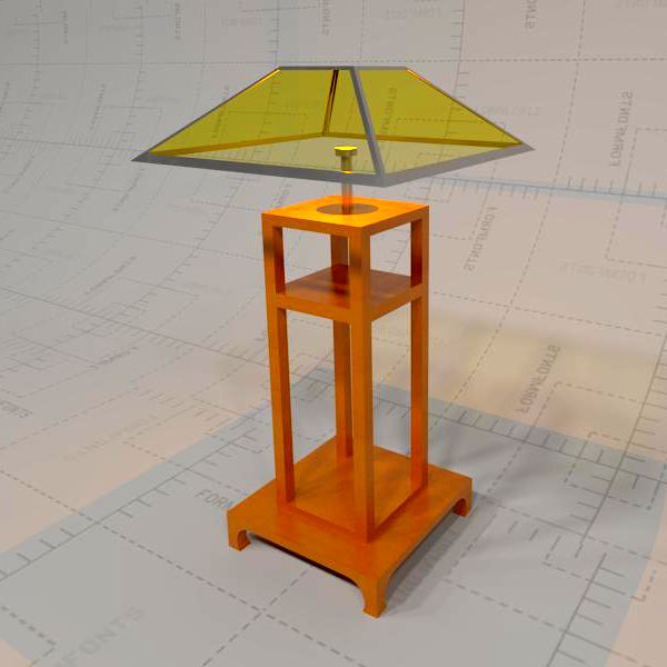 Table Lamp, Formats Available: 3DS, 
DWG, FBX, DA.... 