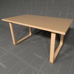 MUJI Solid Oak Table<br>
<br>Formats ...