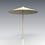 Low-resolution beach/cafe umbrella; 6' / 2m diamet...