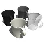 Original Senseo coffee mugs in four different colo...