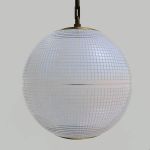 Prismatic pendant lamp from 
Retoration Hardware....