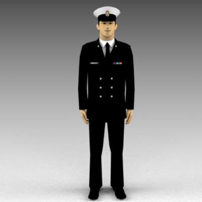 Royal Canadian Navy figures...dress 
uniform and .... 