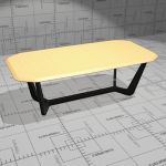 Buzzi Trihex conference and dining table. Top soli...