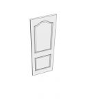 610 two panel door with curved head