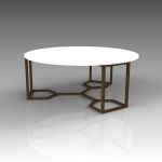 Naomi circular coffee table. 39" 
diameter, ...