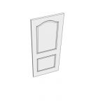 762 two panel door with curved head