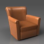 Irving Leather Swivel Armchair from 
Pottery Barn...