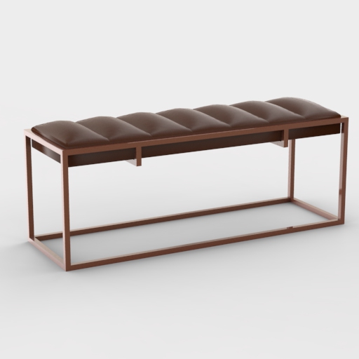 Fontanne Leather Bench. 