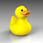 Typical plastic bath duck.
