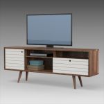 Lewis mid century tv stand. Includes 
decoration ...