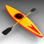 A selection of low-poly generic 
kayaks