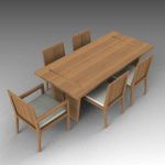 Sand dollar dining table and chairs 
from Link Ou...