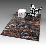 Abstract rug. Nominal 8ft long, but 
can be resiz...