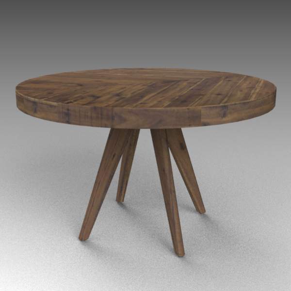 Parq round dining table in solid 
acacia wood. 48.... 