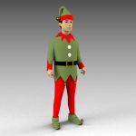 Child in elf costume