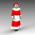 Mrs Claus. Mother Christmas figure