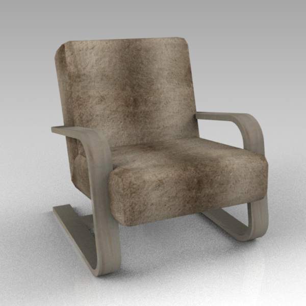 Odeon leather chair by Bernhardt 
Interiors. 