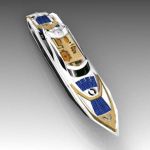Very low poly models of large motor 
yachts for m...