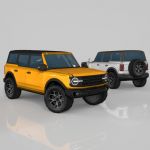 Ford Bronco Low Poly Set