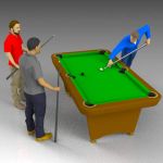 Pool players to fit pool table model.