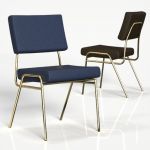 Wire Frame Upholstered Dining Chair