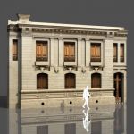 Neo Classical Facade 10. Textured low 
poly model...
