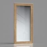 Field Rectangular Wood Mirror