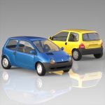 Renault Twingo 1995 High Poly. 
(modeled in Blend...