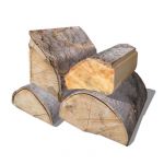 4no. realistic seasoned split logs for use under s...