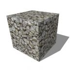 1m x 1m x 1m stone gabion basket, useful for lands...