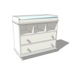 Baby Changing Table shown in white. Could be used ...