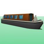 Live-In Model for a 6ft wide European Canal Boat. ...