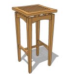 Indonesia teak high stool can double as
vase or d...