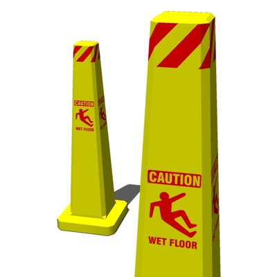 Safety Caution Cone. Wet Floor Sign for Interiors..... 