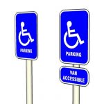 ADA requires signs identifying parking stalls for ...