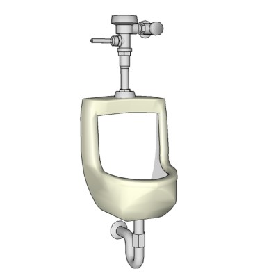 Wall Hung Urinal. Includes Flushometer and Drain a.... 