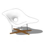 Charles and Ray Eames designed La Chaise in 1948 f...