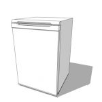 Free standing white fridge
545mm w, 555mm d, 850m...