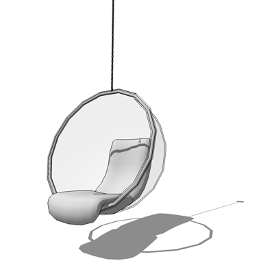 Hanging Bubble chair by Adelta, designed by Aarnio.... 