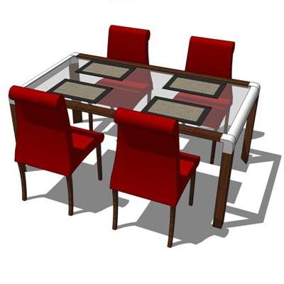 Louis Table and Sago Chairs. Placemats are include.... 