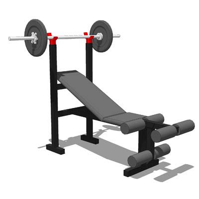 Standard weights bench. 