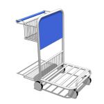 Airport baggage trolley