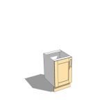 500mm wide base unit,
shaker style door and s/s r...