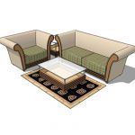 Generic sofa set with coffee , side table.
rug in...