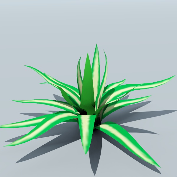 Generic low-poly Agave. 