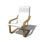 Bent ply easy chair