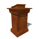 Church pulpit. This model is part of the Church Se...